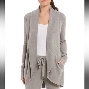 Barefoot dreams Bamboo CozyChic® Lite Circle Lounge Cardigan in Pewter M